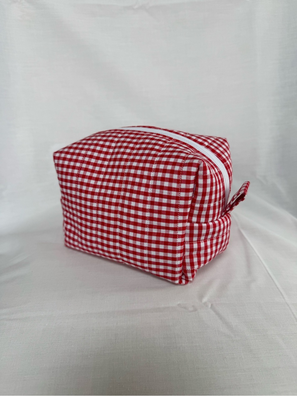 Red Gingham Zip Pouch